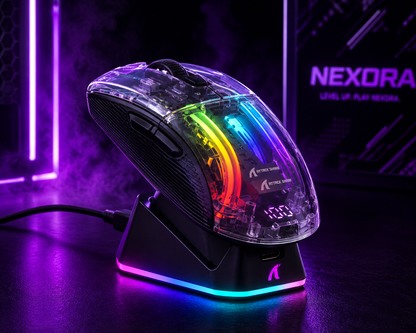 Souris Gaming ATTACK SHARK X2 Pro - RGB - Station de Charge Sans Fil