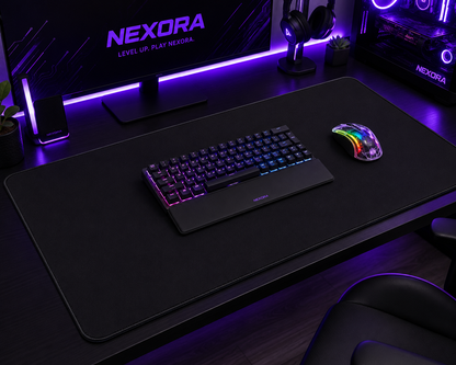 Tapis de Souris Gaming XXL - 100 x 50 cm - Surface Lisse et Base Antidérapante