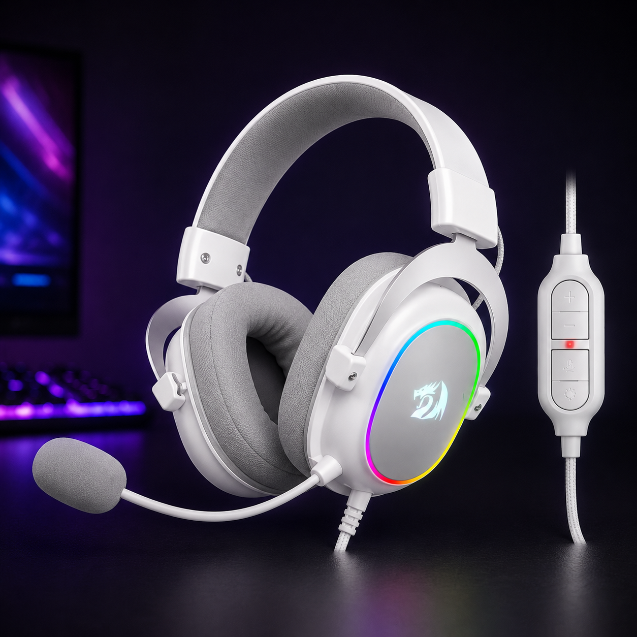 Casque Gaming REDRAGON H510 Zeus - Son Surround 7.1 - Microphone Rétractable